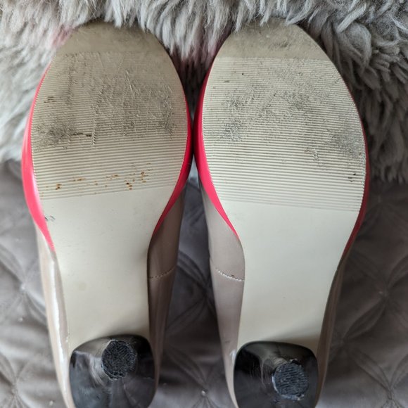 Madden Girl by Steve Madden peep toe high heeled shoes. Women Size 8. Olicia - Picture 9 of 9